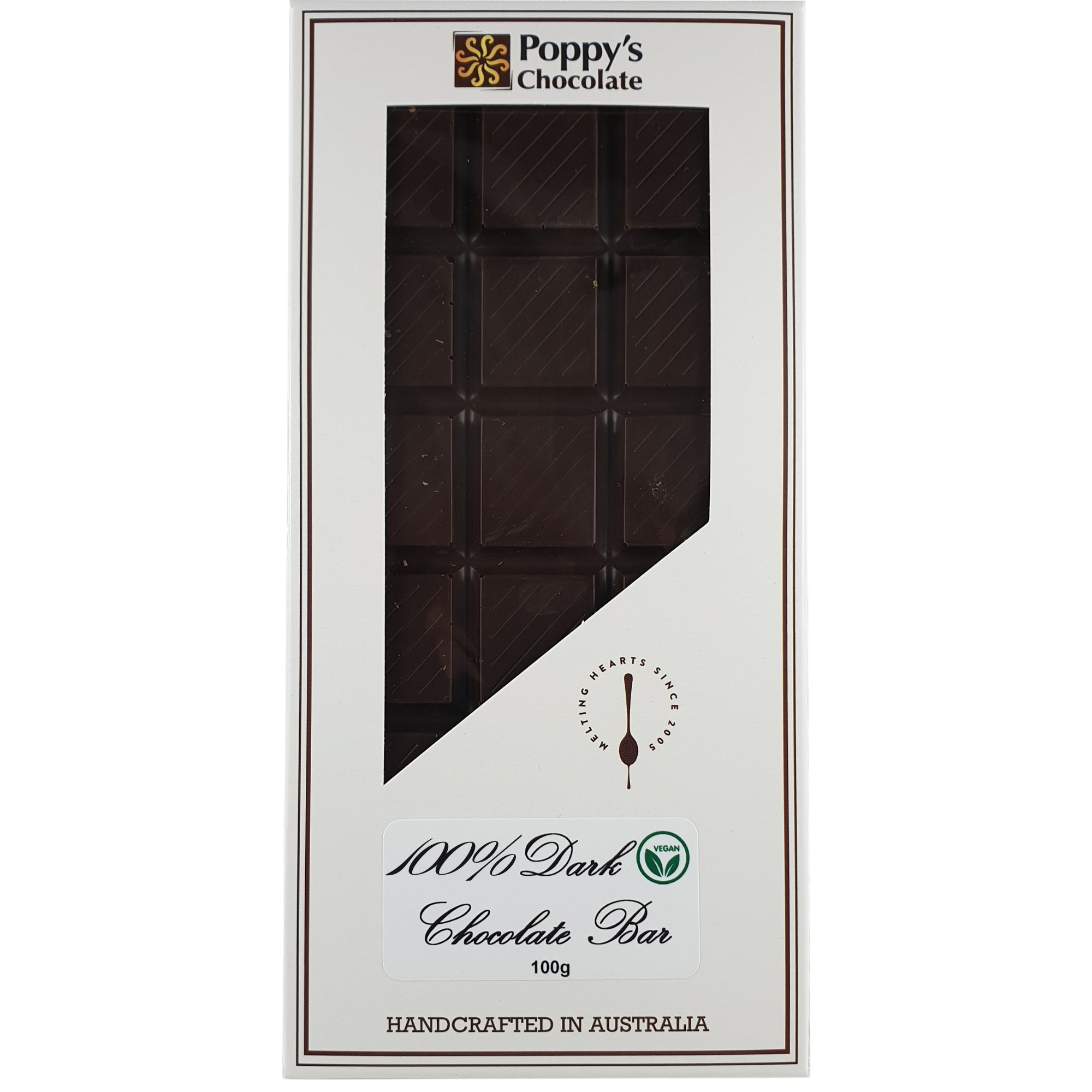 Dark 100% Chocolate Block 100g - Vegan