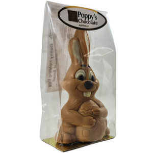Caramel Chocolate Easter Bunny Holding Egg Small