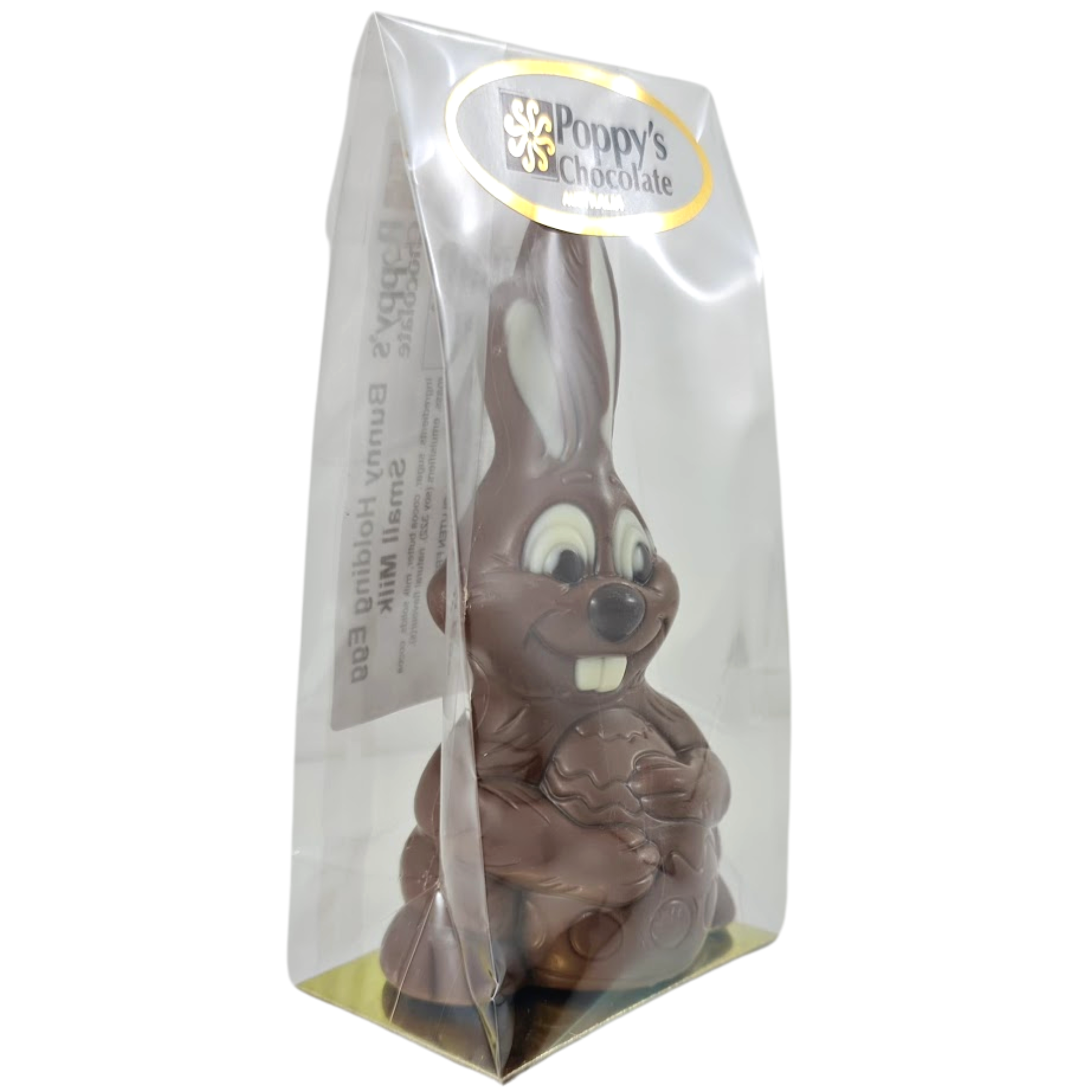 Milk Chocolate Easter Bunny Holding Egg Small