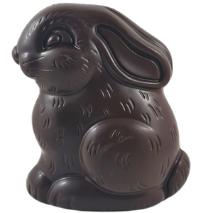Dark Chocolate Sitting Easter Bunny - Vegan