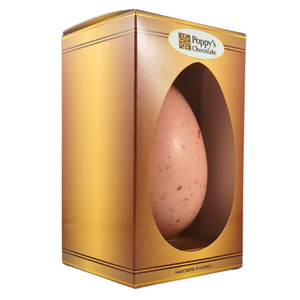 Deluxe White Chocolate Strawberry and Cream Easter Egg