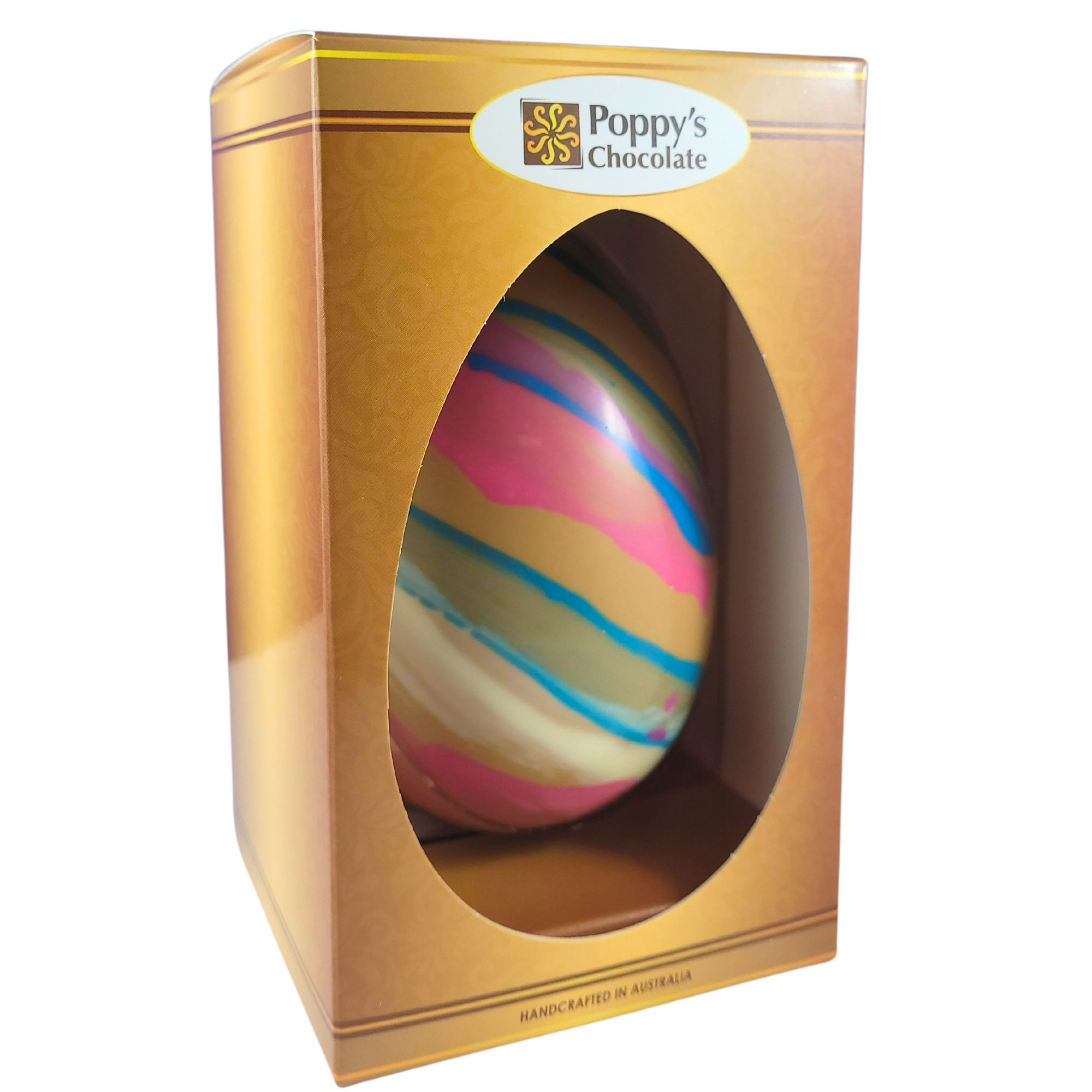 Deluxe Brushed Caramel Chocolate Easter Egg