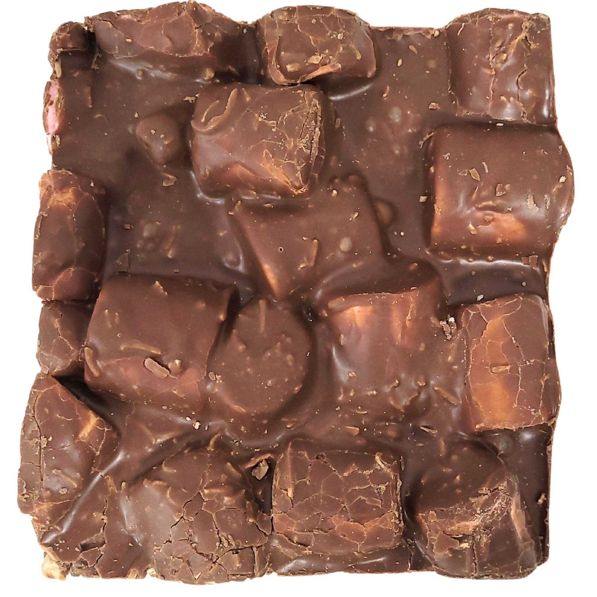 Rocky Road Cashew and Turkish Delight Milk Chocolate Block 500g