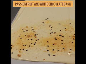 Passionfruit and White Chocolate Bark 100g
